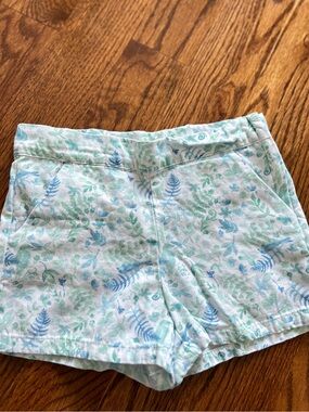 Girls Janie & Jack Light Blue Floral Lounge Shorts